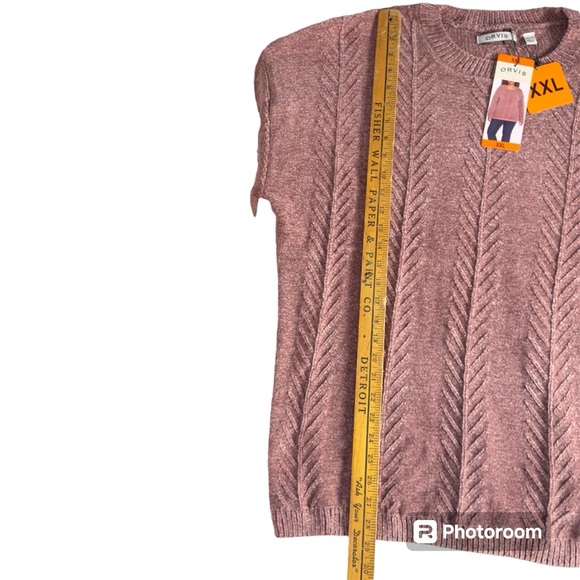 Orvis Women's Crew Neck Long Sleeve Chenille Sweatshirt Misty Rose Size XXL NWT - Picture 5 of 11